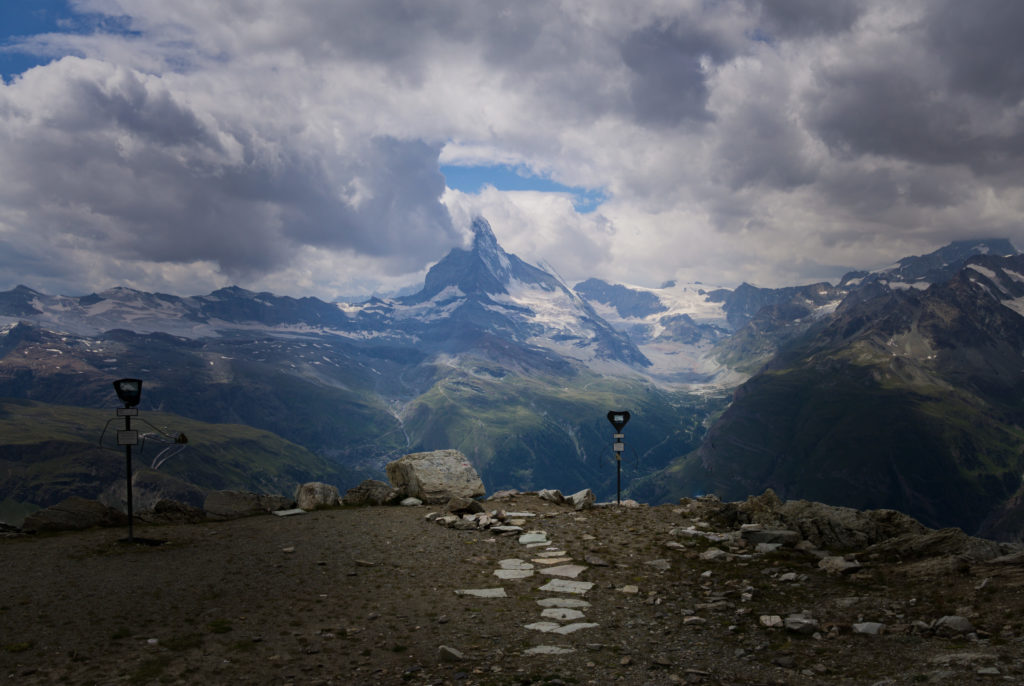 Blick vom Unterrothorn auf das Matterhorn.