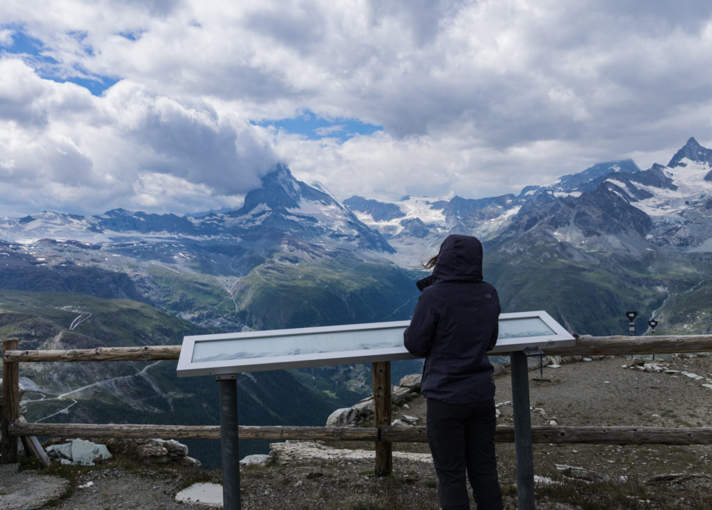 Blick vom Unterrothorn auf das Matterhorn.